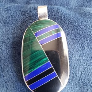 Sterling reversible pendant